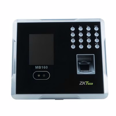 Lector de Reconocimiento Facial ZKTeco MB160 ID en Color Gris con Pantalla TFT 2.8" y Autenticación Biométrica Multimodo